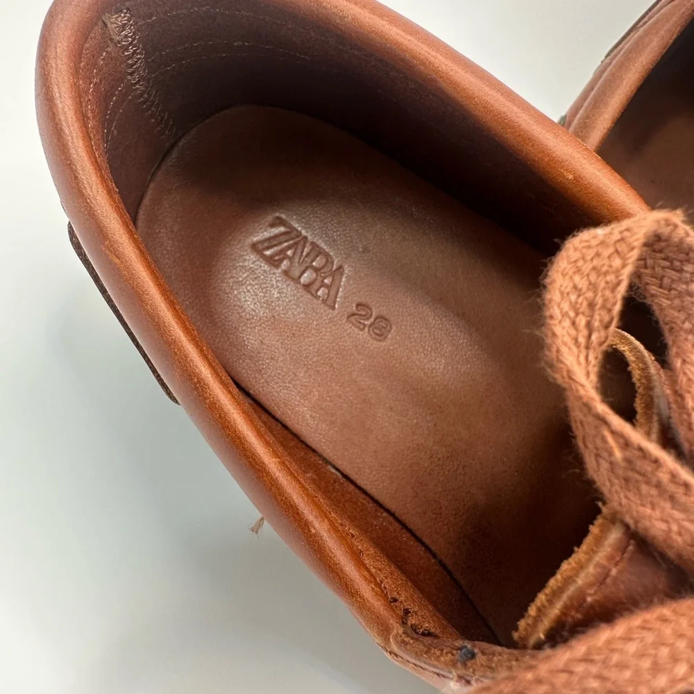 Zara Kids Brown Moccasins